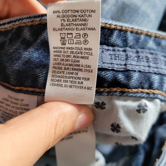 Lucky Brand Womens The High Rise Tomboy Medium Wash Distressed Jeans - Picture 8 of 10
